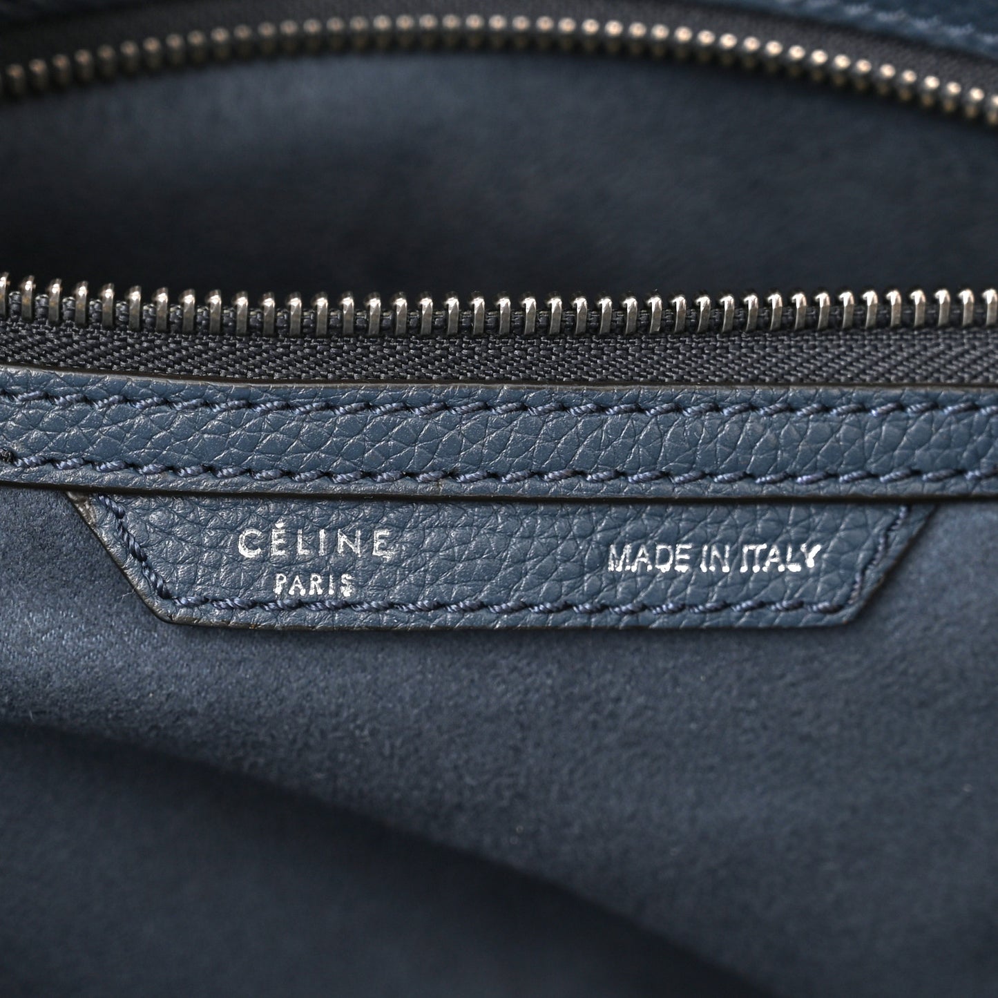 Drummed Calfskin Mini Luggage Slate