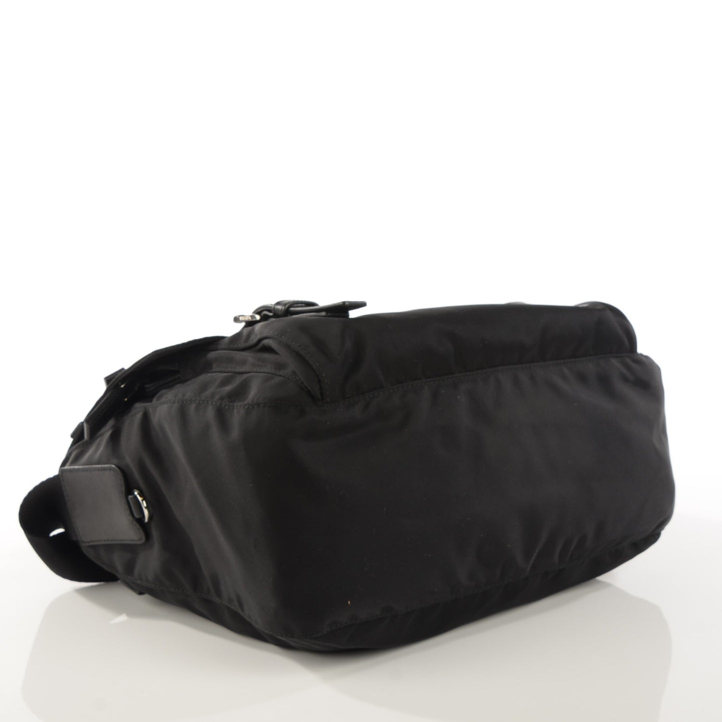 Tessuto Nylon Saffiano Messenger Bag Nero Black