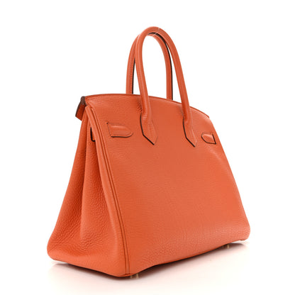 Hermes Togo Birkin 30 Orange 3 of 16