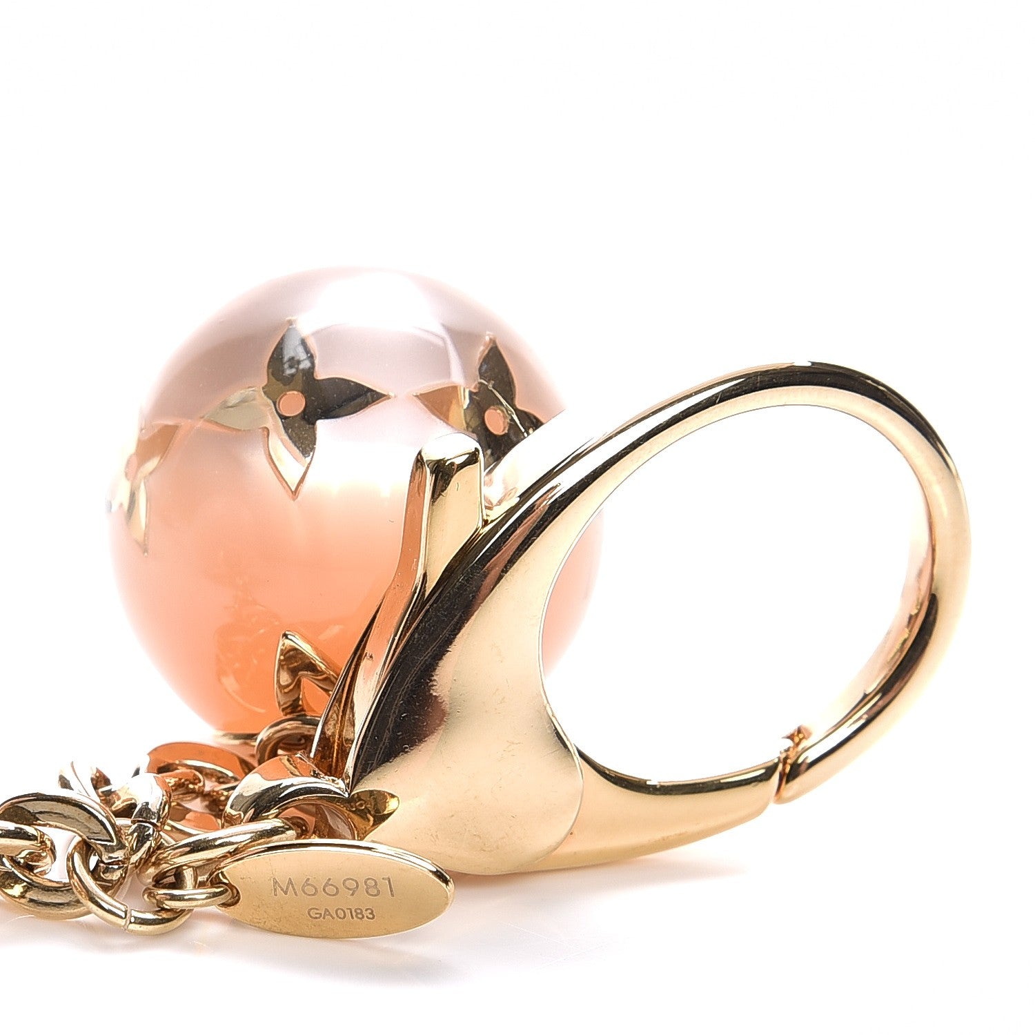 Louis Vuitton Fleur Ball Bag Charm Pink 4 of 5