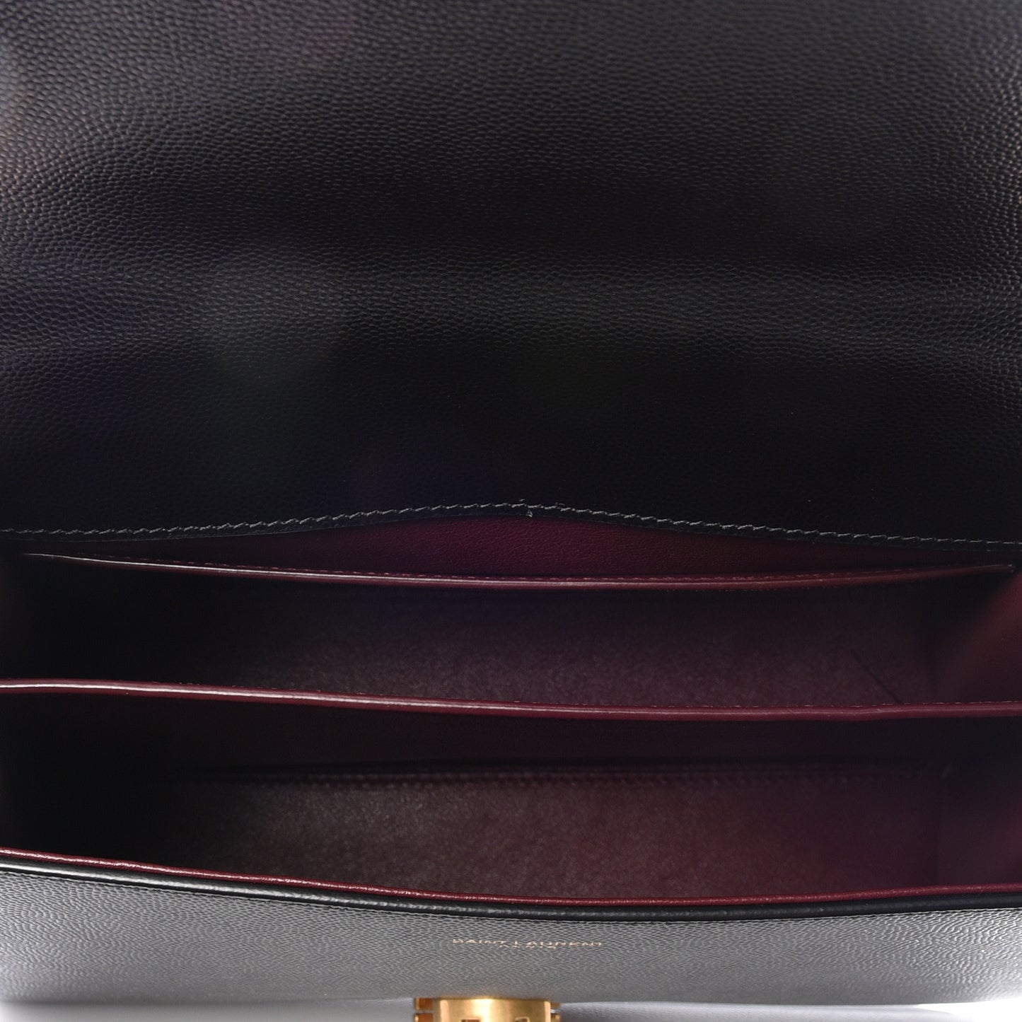 Grain de Poudre Medium Classic Monogram Cassandra Top Handle Black Rouge Legion