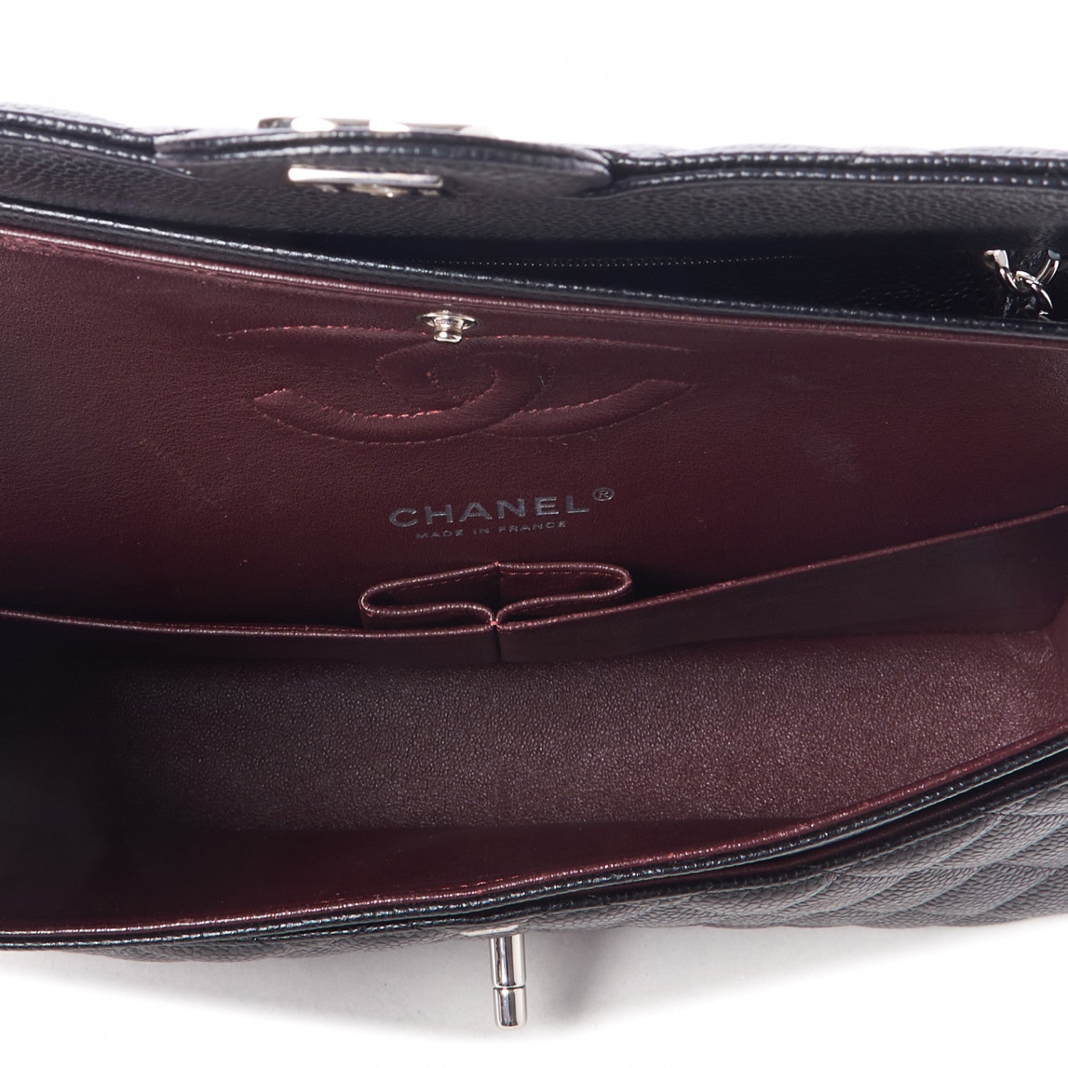 Chanel Caviar Quilted Medium Double Flap Black 6 of 10