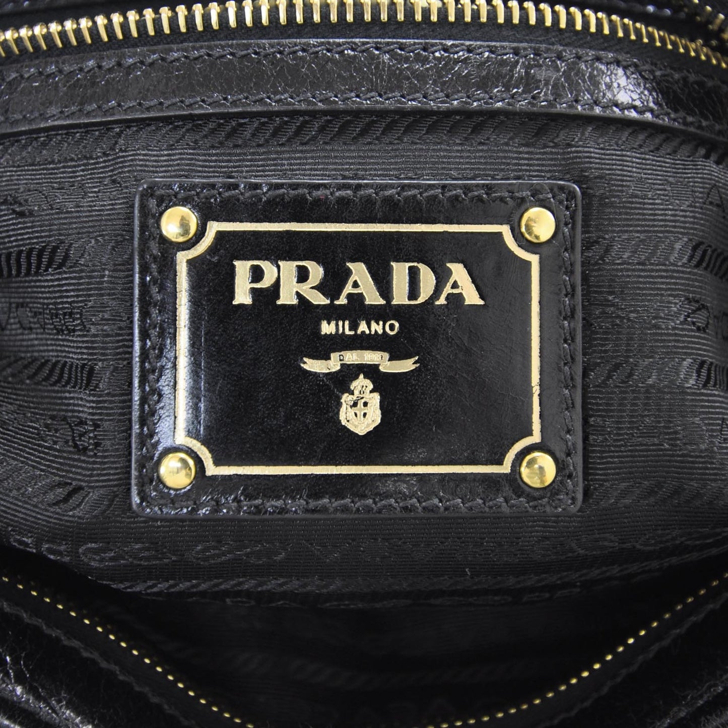 Vitello Shine Tote Nero Black