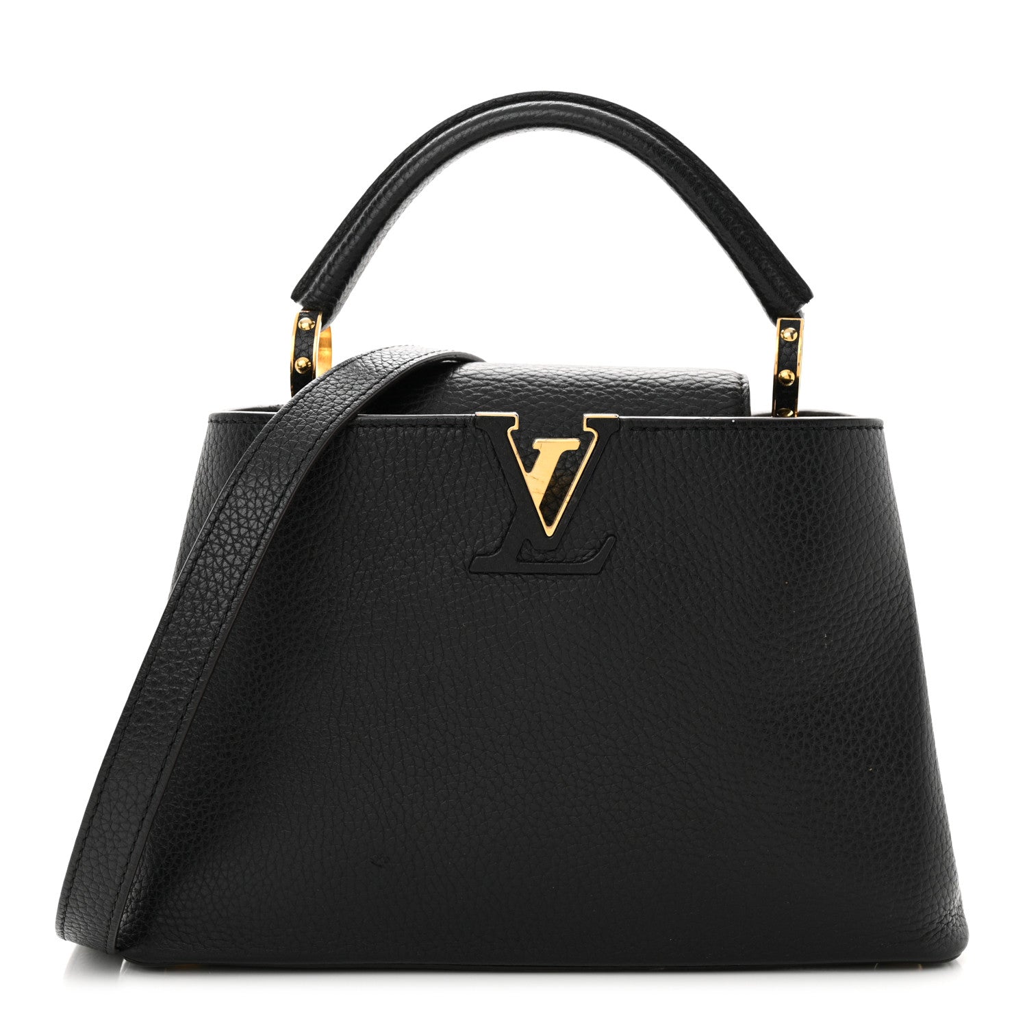 Louis Vuitton LOUIS VUITTON Taurillon Capucines BB Black 1 of 13