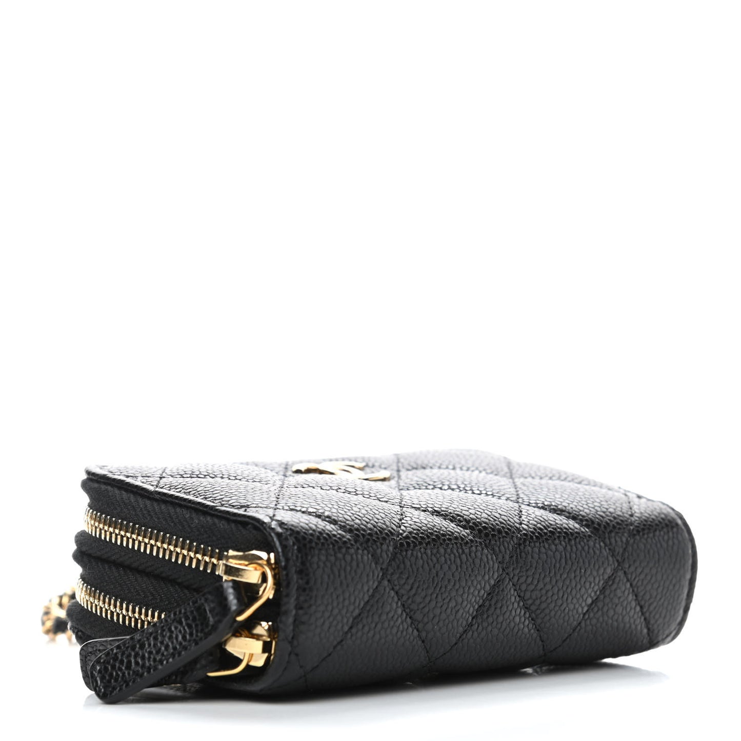 Caviar Quilted Miss Coco Clutch With Chain Bag Black