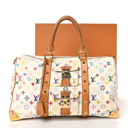 Louis Vuitton Monogram Multicolor Keepall 45 White 10 of 10