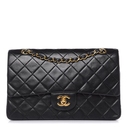 Chanel Lambskin Quilted Medium Double Flap Black 1 of 16