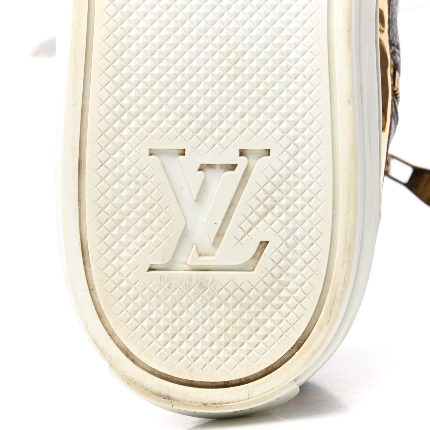 Patent Monogram Stellar Sneaker Boots 38 Gold