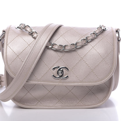 Chanel Metallic Calfskin Quilted Jungle Stroll Messenger Bag Gold 6 of 9