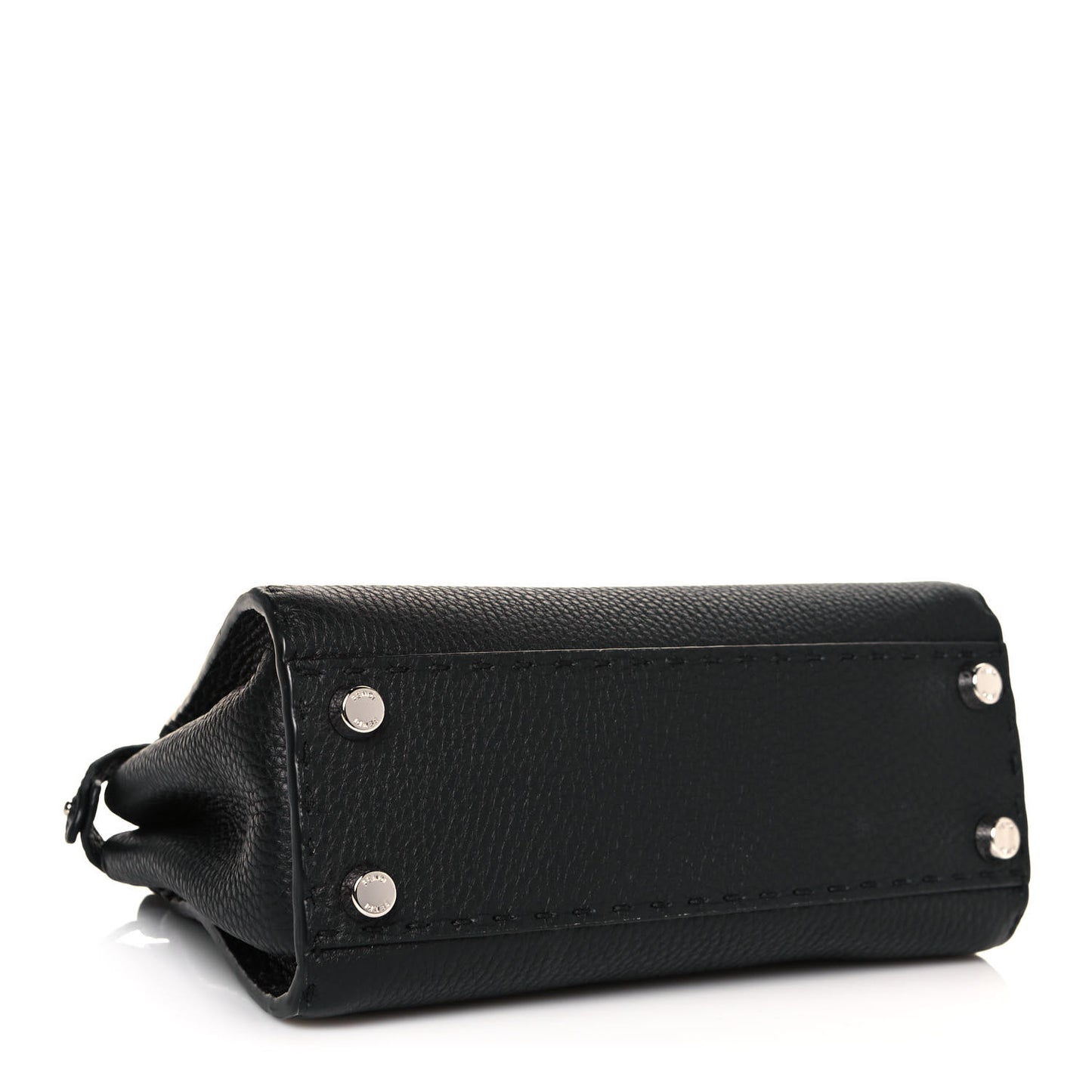 Cuoio Romano Selleria Bi-Color Mini Peekaboo Iconic Satchel Black Mou