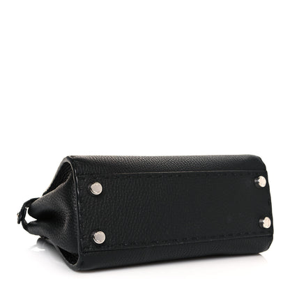 Fendi Cuoio Romano Selleria Bi-Color Mini Peekaboo Iconic Satchel Black Mou 4 of 13