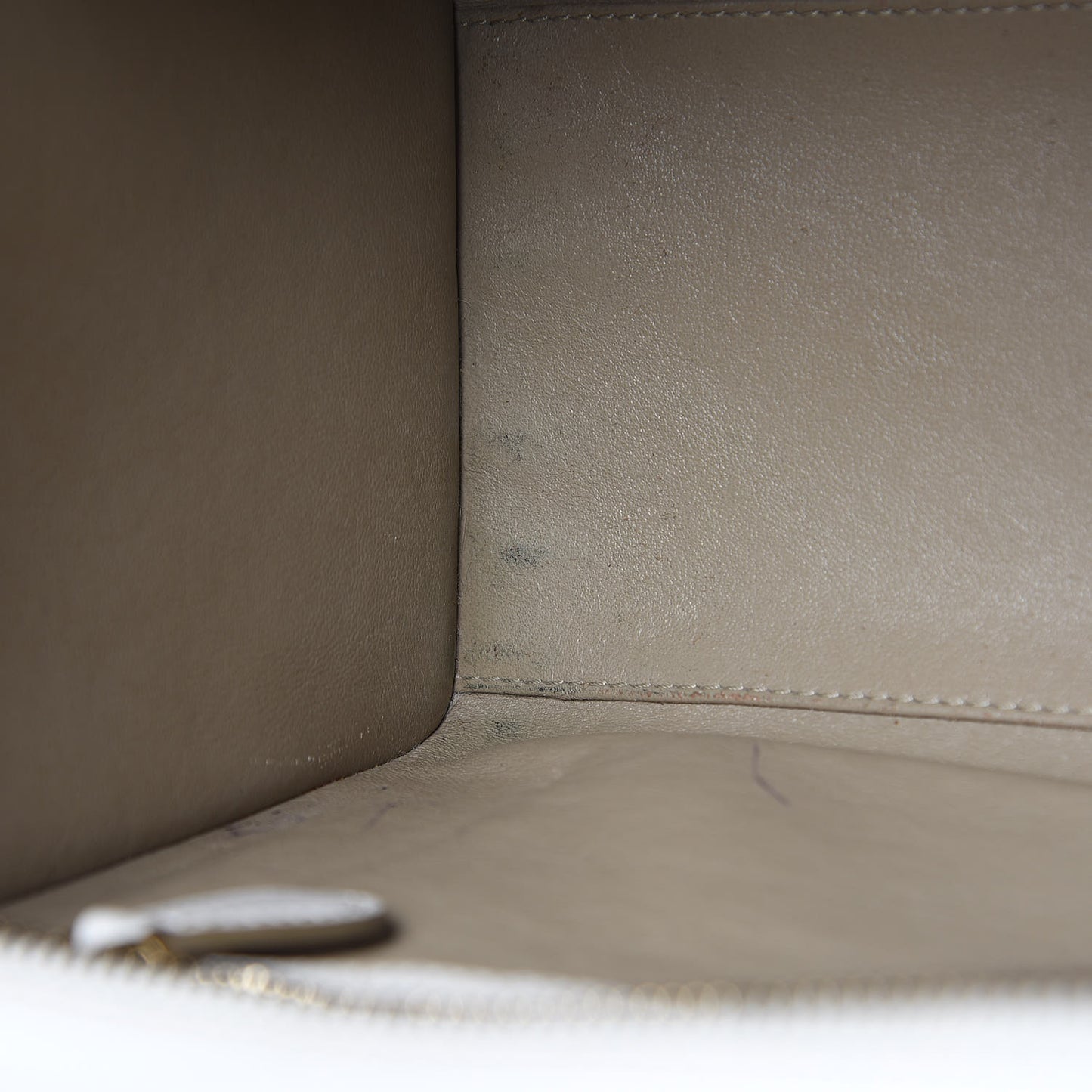 Goatskin Micro Luggage White