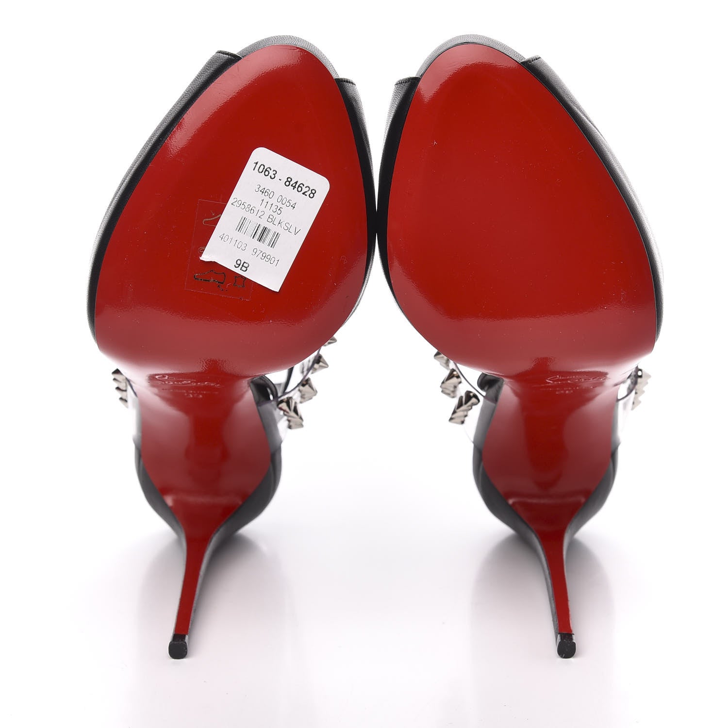 Christian Louboutin Nappa PVC Levitagirl 120 Sandals 39 Black 5 of 9