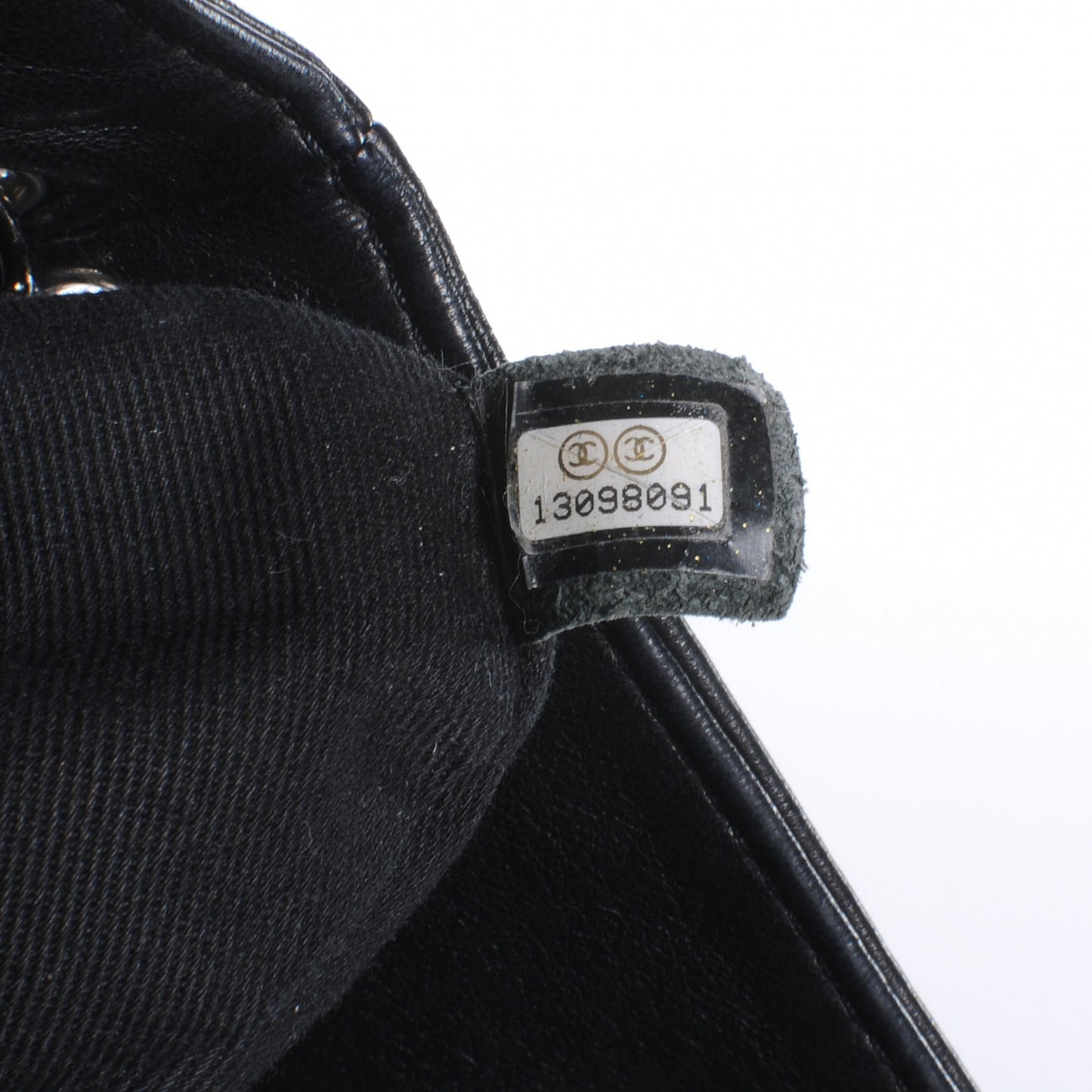 Lambskin Large Sharpei Shoulder Bag Black