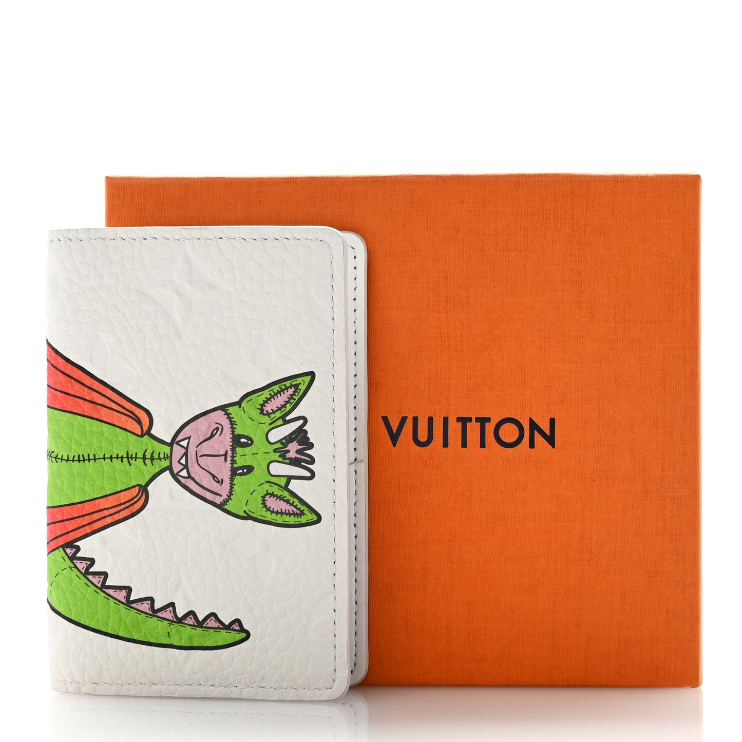 Taurillon Monogram LV Friends Pocket Organizer White