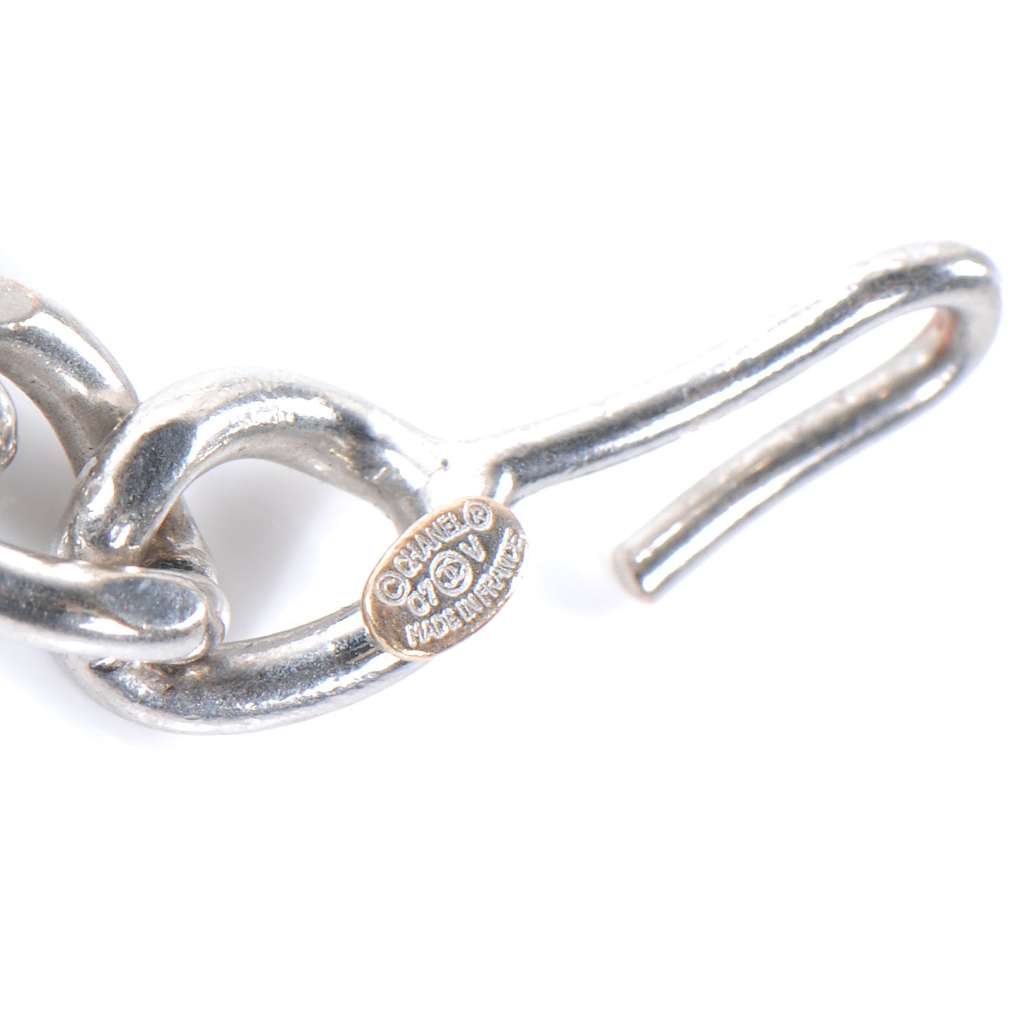 CC Chain Logo Belt Silver