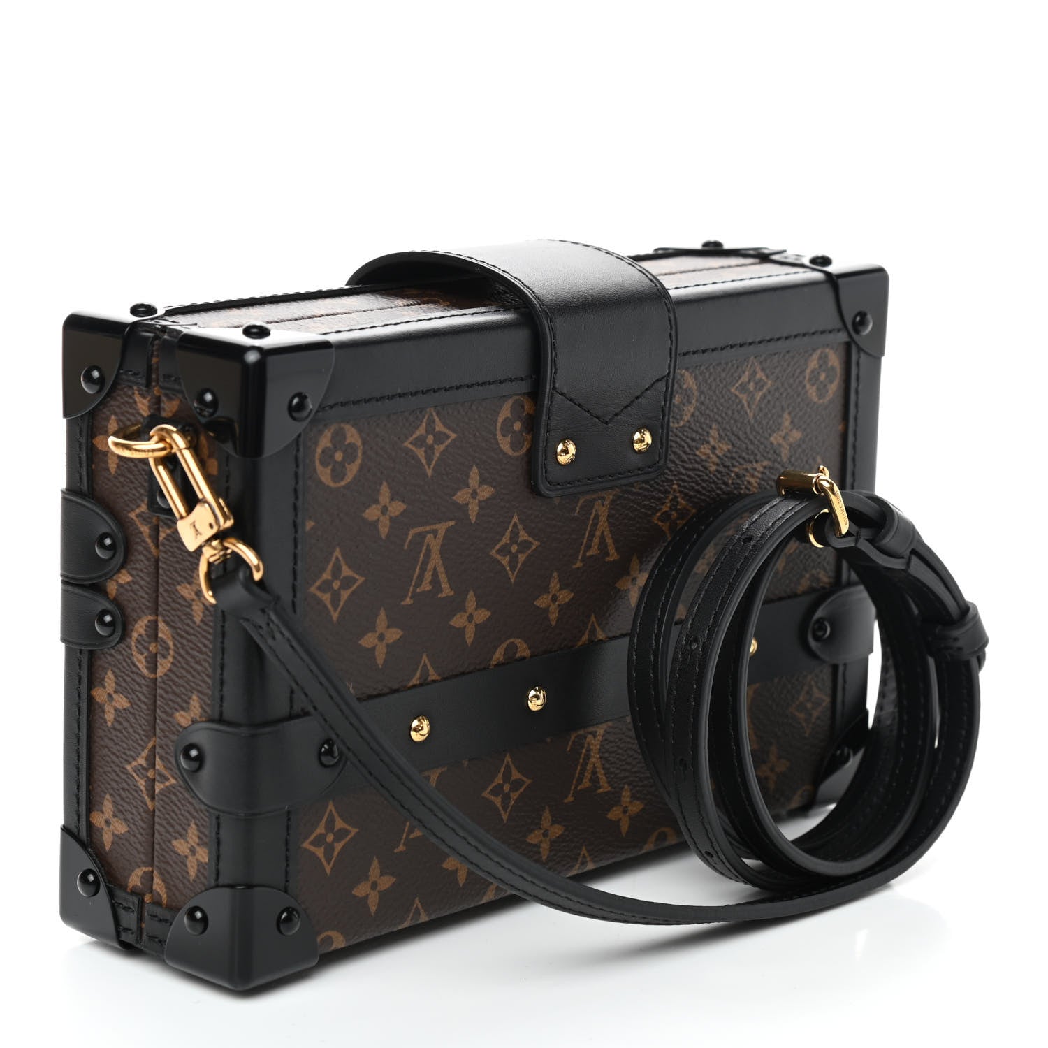 Louis Vuitton Monogram Petite Malle Black 3 of 10