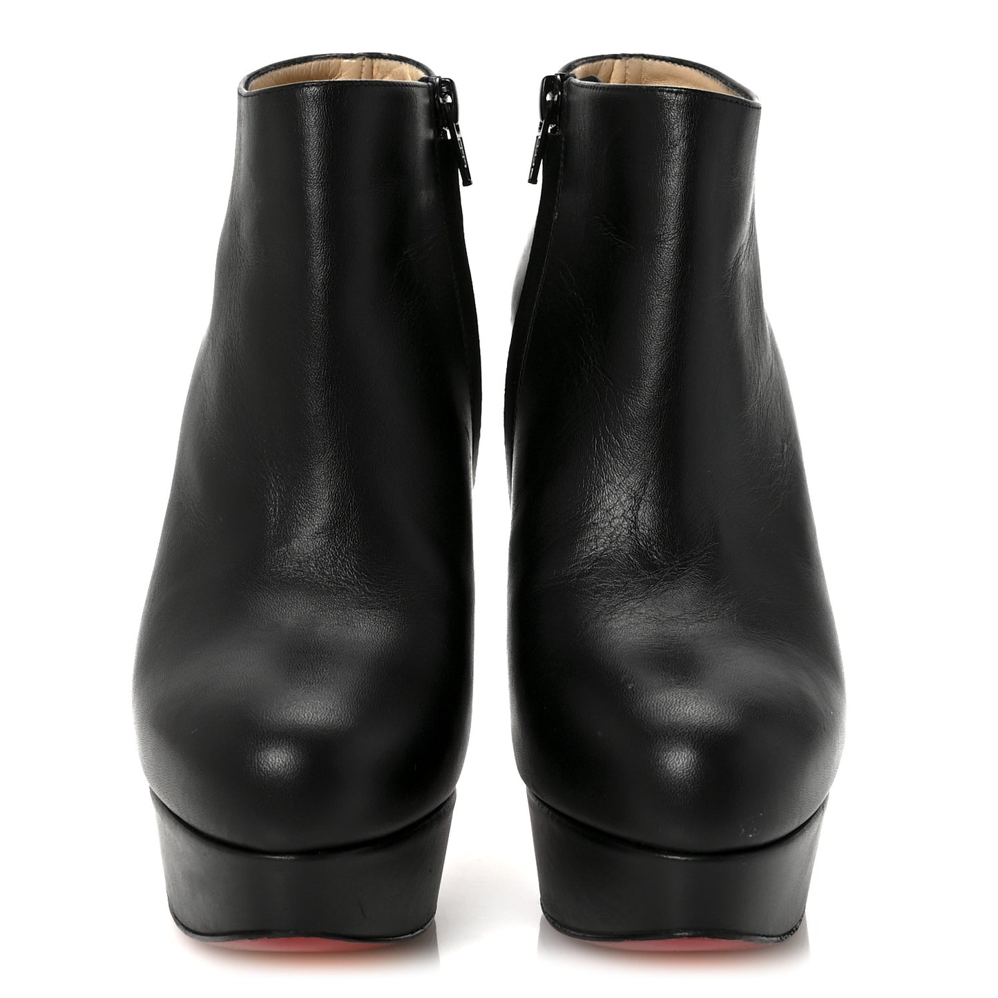 Calfskin Dirdibootie 130 Ankle Booties 36.5 Black