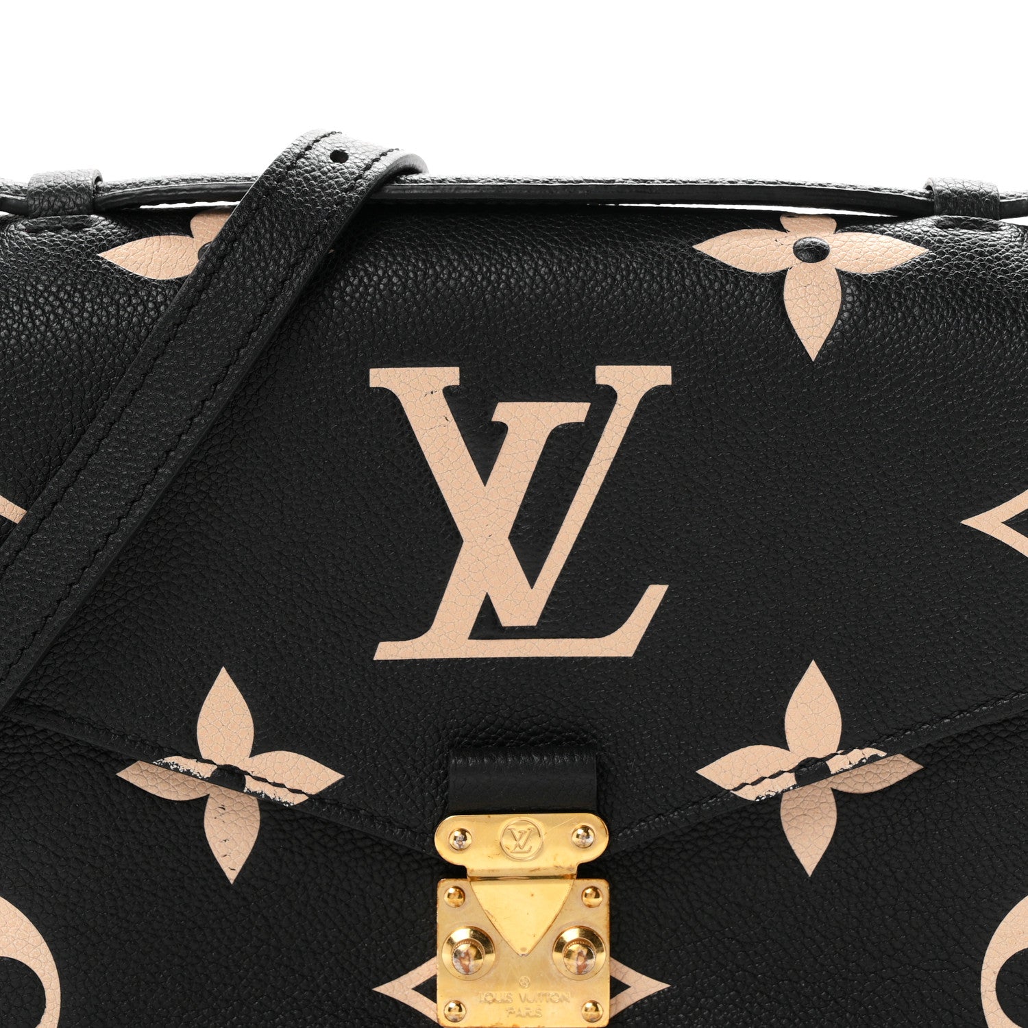 Louis Vuitton Empreinte Monogram Giant Pochette Metis Black Beige 7 of 10