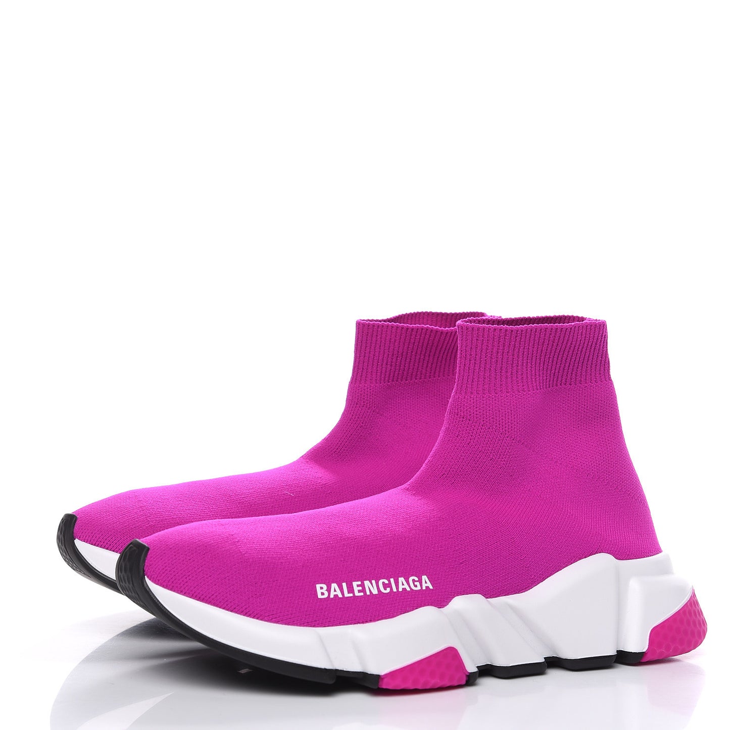 Neoprene Knit Womens Speed Sneakers 37 Fuchsia
