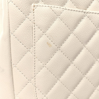 Chanel Caviar Quilted Grand Shopping Tote GST White 15 of 19