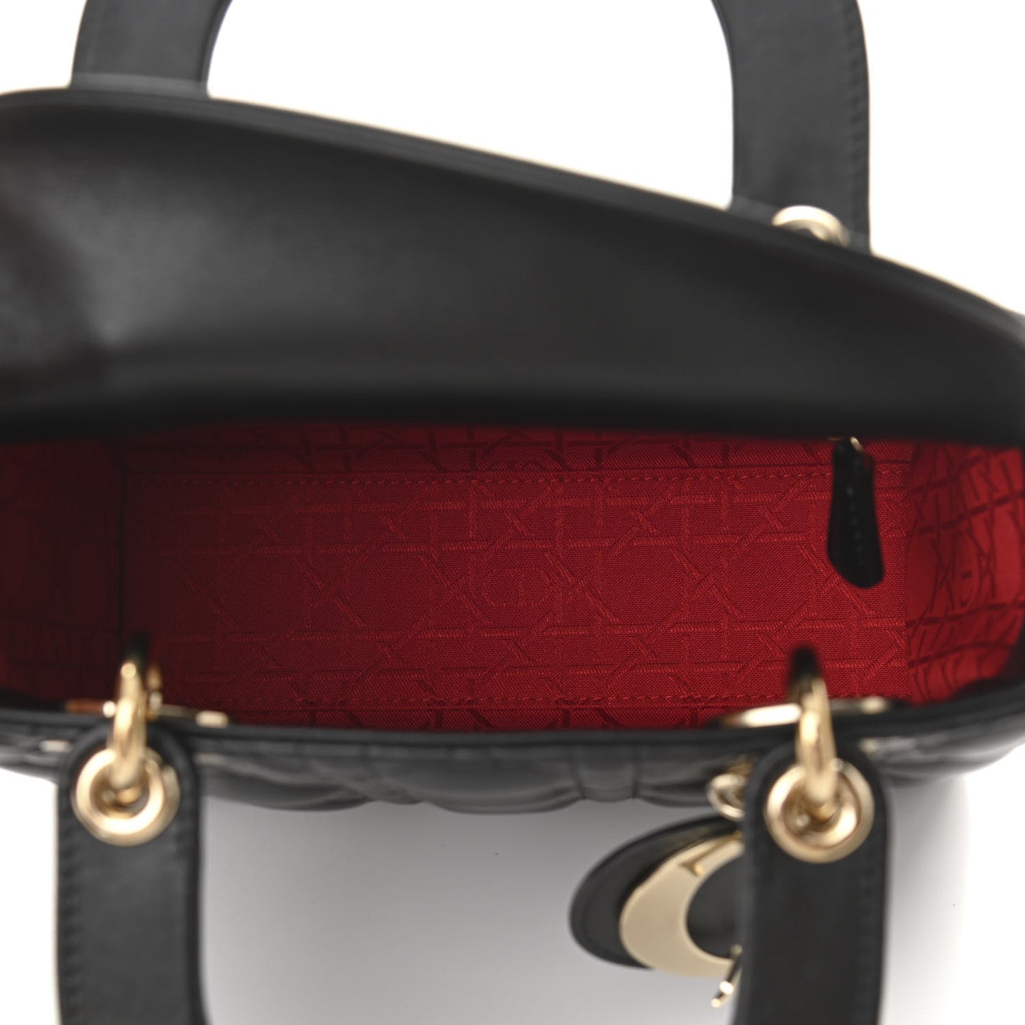 Lambskin Cannage Small My ABCDior Lady Dior Black