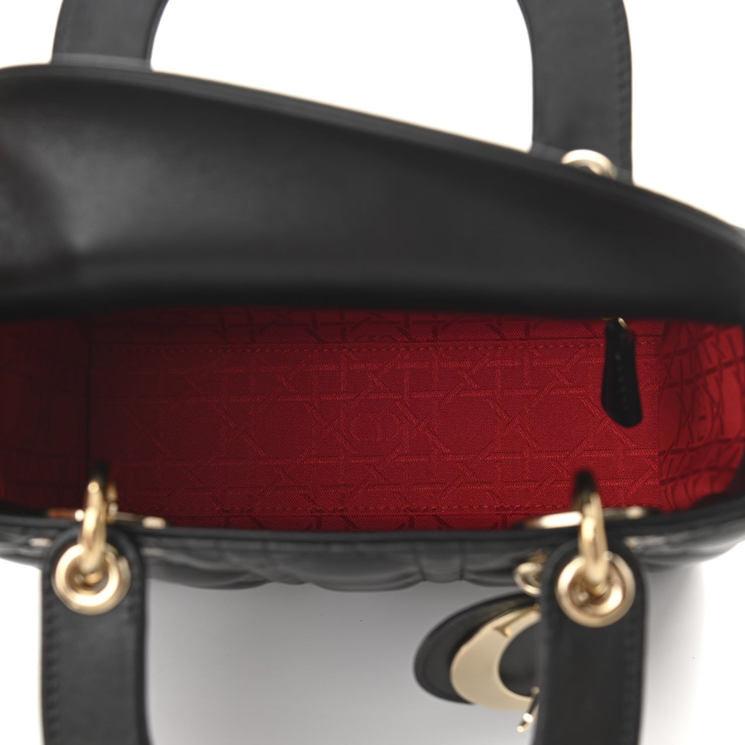 Christian Dior Lambskin Cannage Small My ABCDior Lady Dior Black 5 of 10