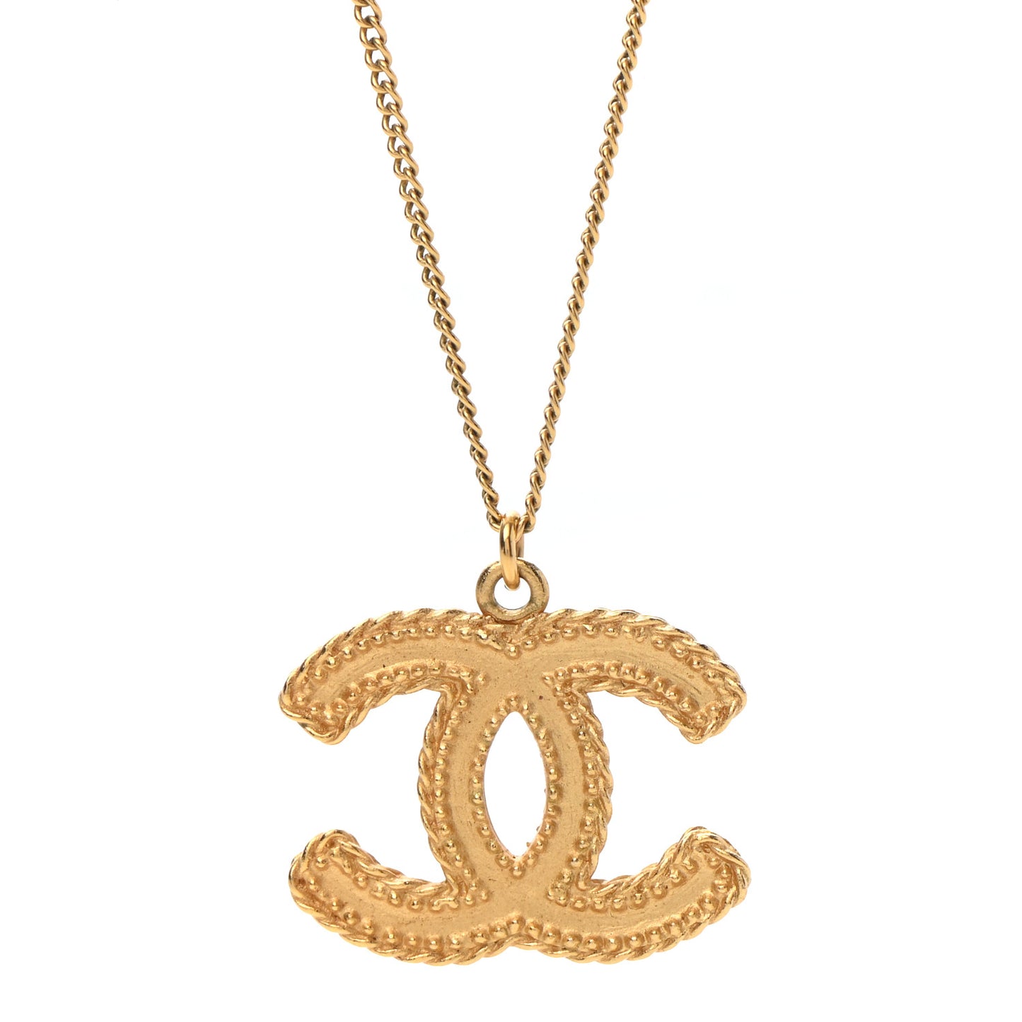 CC Necklace Matte Gold