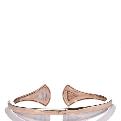 Bulgari 18K Rose Gold Diamond Mother of Pearl Divas Dream Bracelet 3 of 5