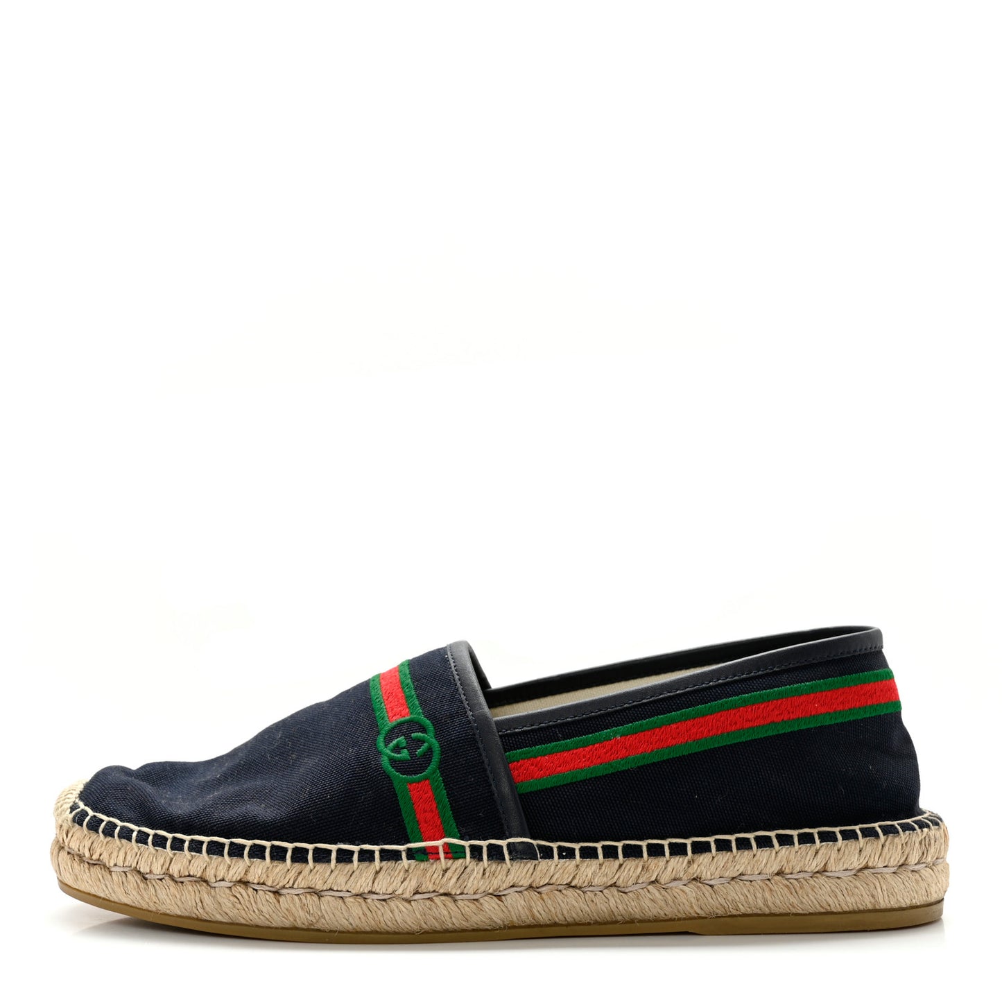 Terry Cloth Mens GG Monogram Espadrilles 9 Blue Red