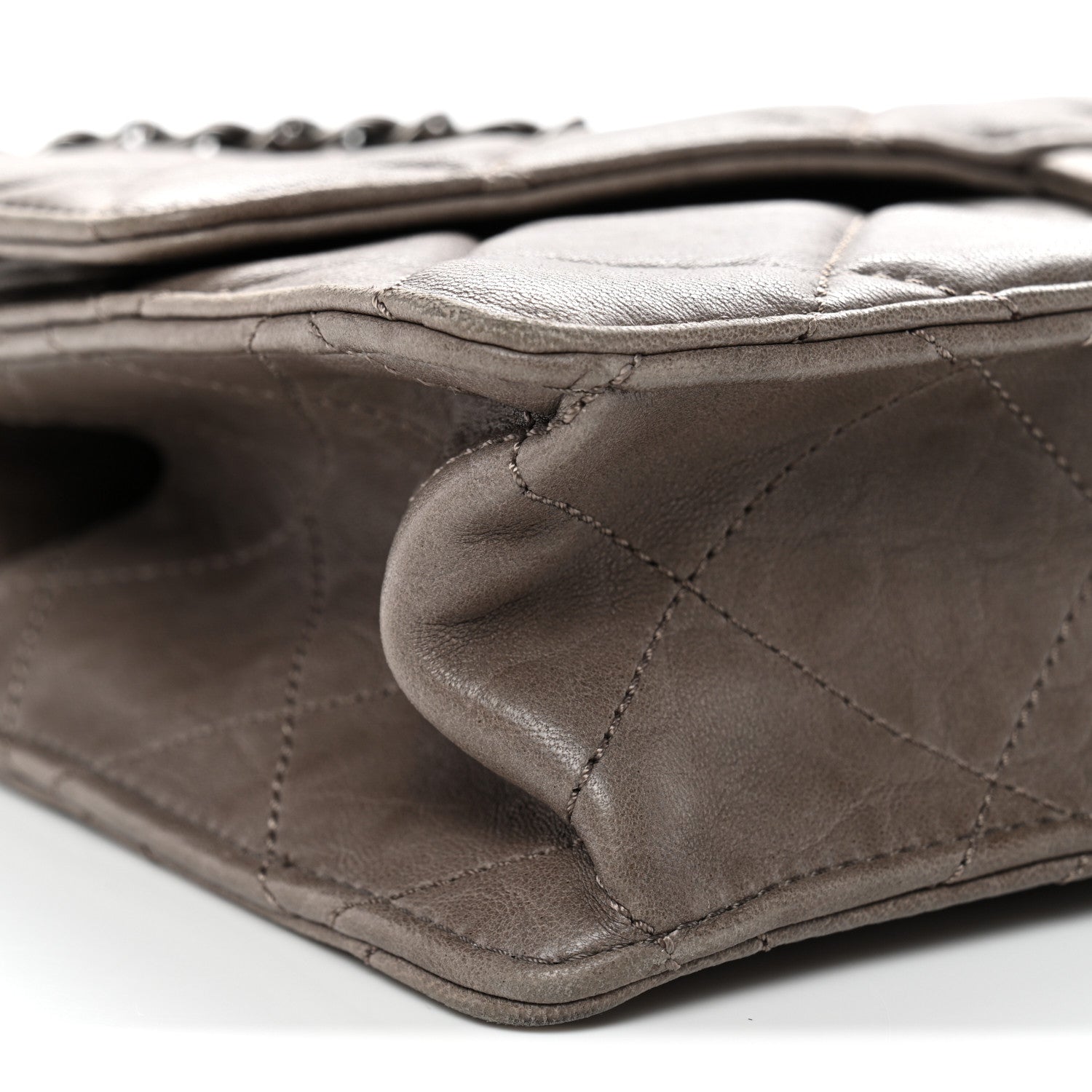 Chanel Washed Lambskin Jumbo Take Away Flap Grey 9 of 12