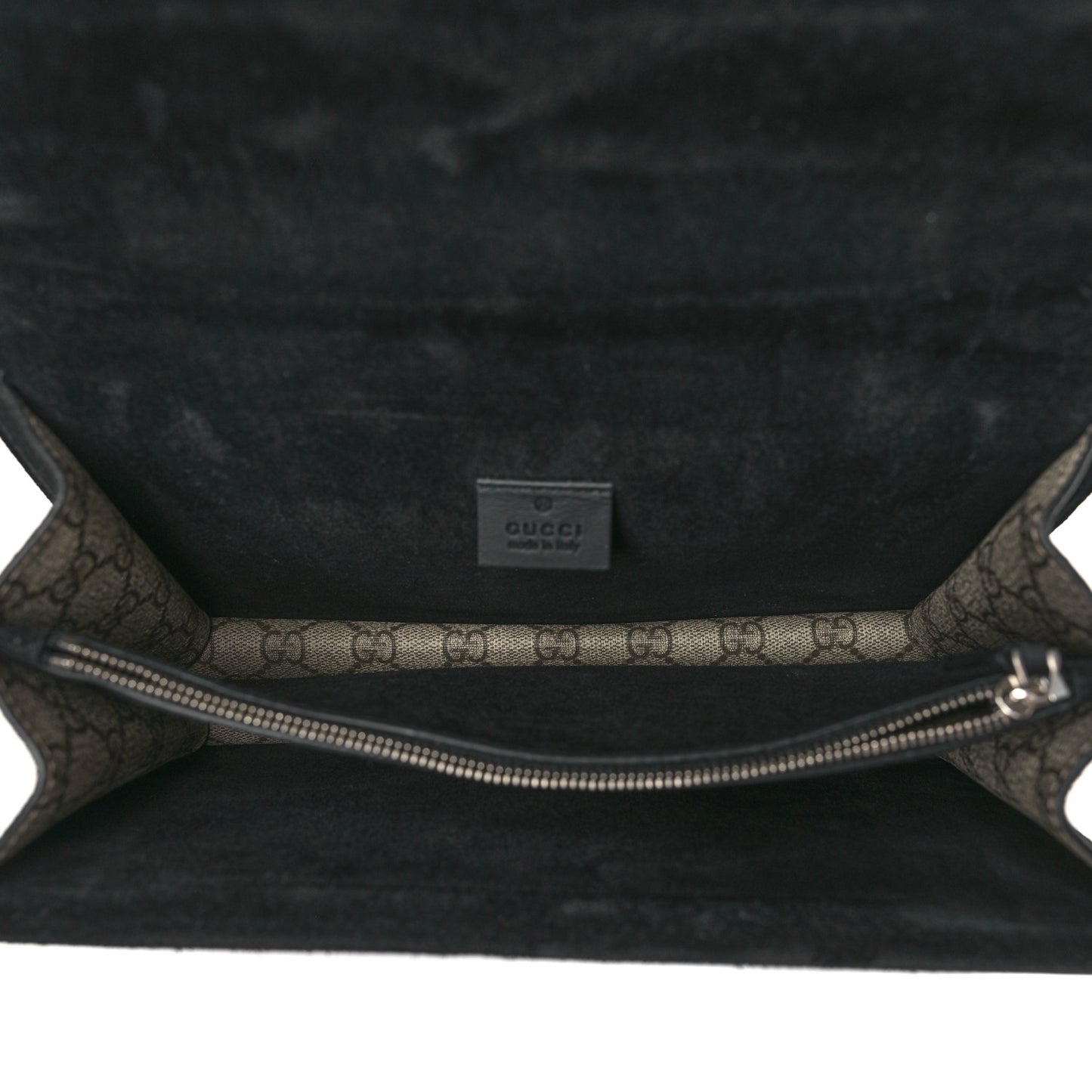 GG Supreme Monogram Small Dionysus Shoulder Bag Black