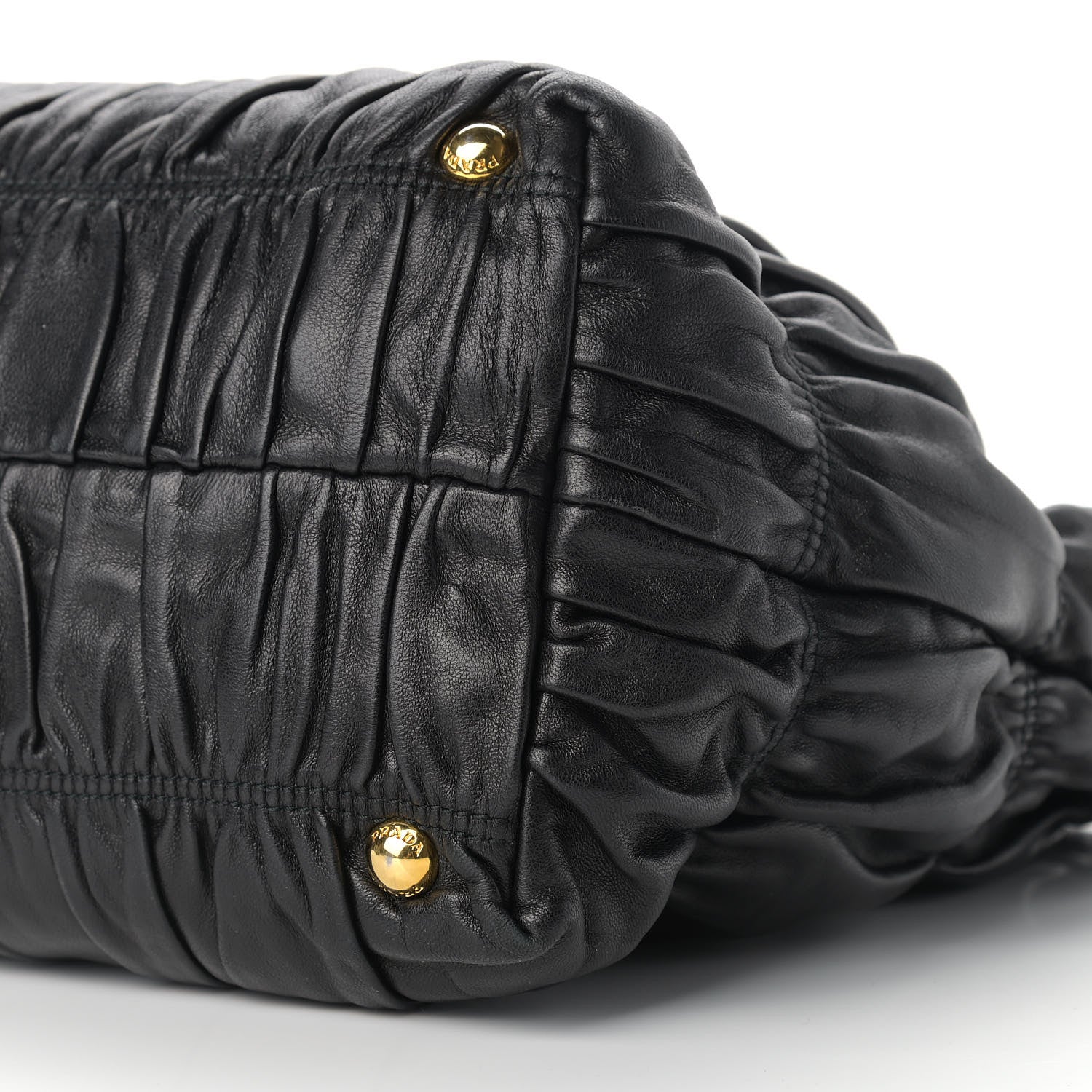 Prada Nappa Gaufre Tote Black 9 of 13