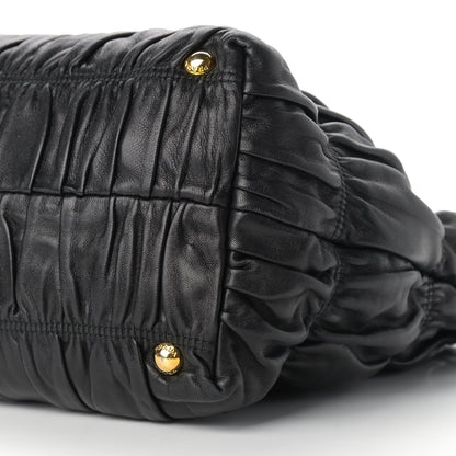 Prada Nappa Gaufre Tote Black 9 of 13