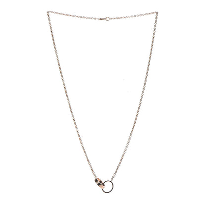 Cartier 18K Pink Gold Interlocking LOVE Necklace 3 of 7