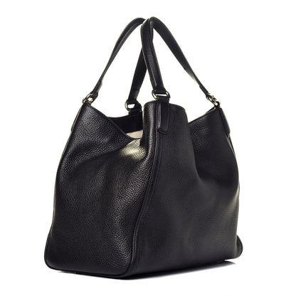Gucci Pebbled Calfskin Medium Soho Shoulder Bag Black 3 of 9