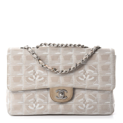 Chanel Nylon Medium Travel Flap Light Beige 1 of 17