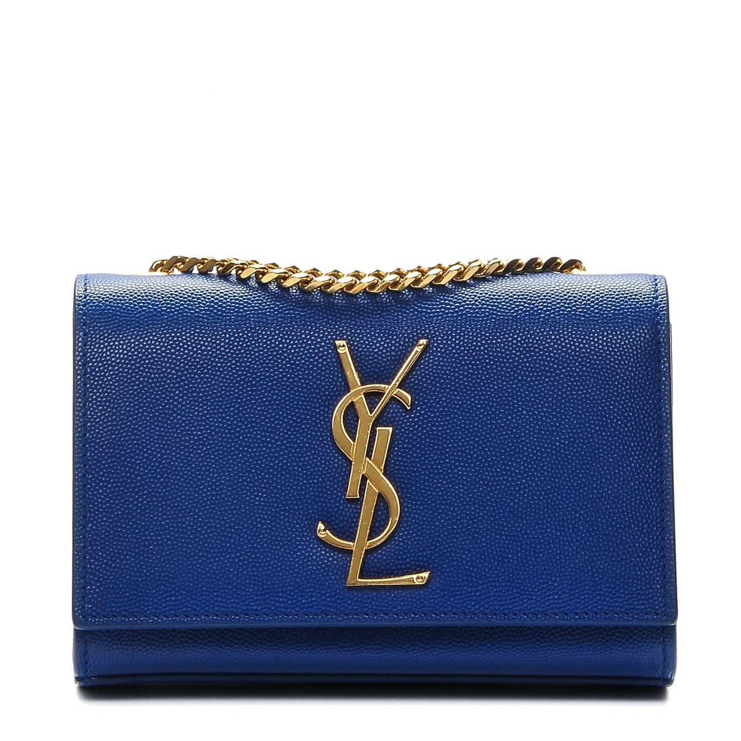 Grain De Poudre Small Classic Monogram Kate Satchel Royal Blue