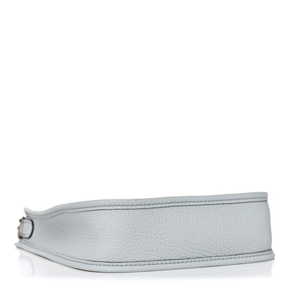 Hermes Taurillon Clemence Amazone Evelyne TPM Bleu Pale Etain 3 of 10
