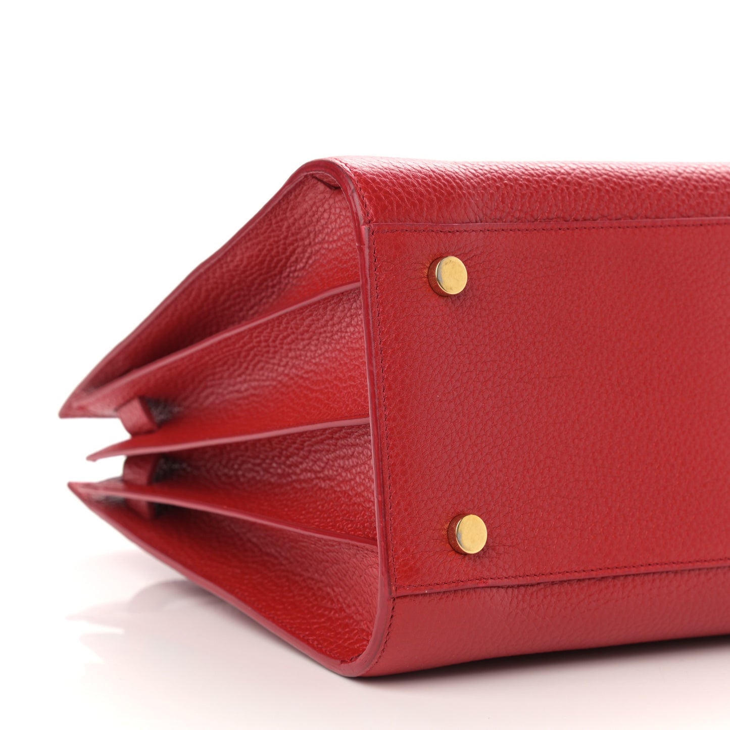 Grained Calfskin Small Sac De Jour Lipstick Red