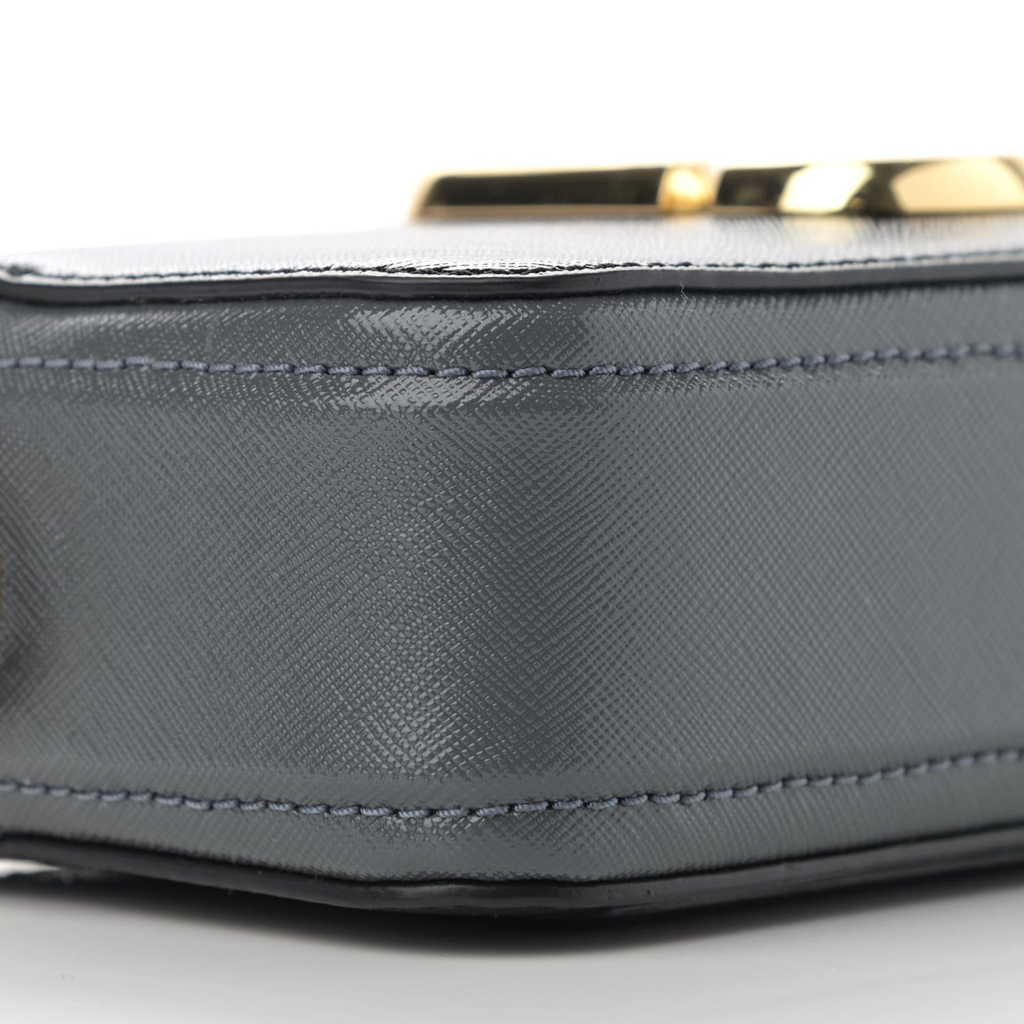 Saffiano Snapshot Camera Bag Black Grey