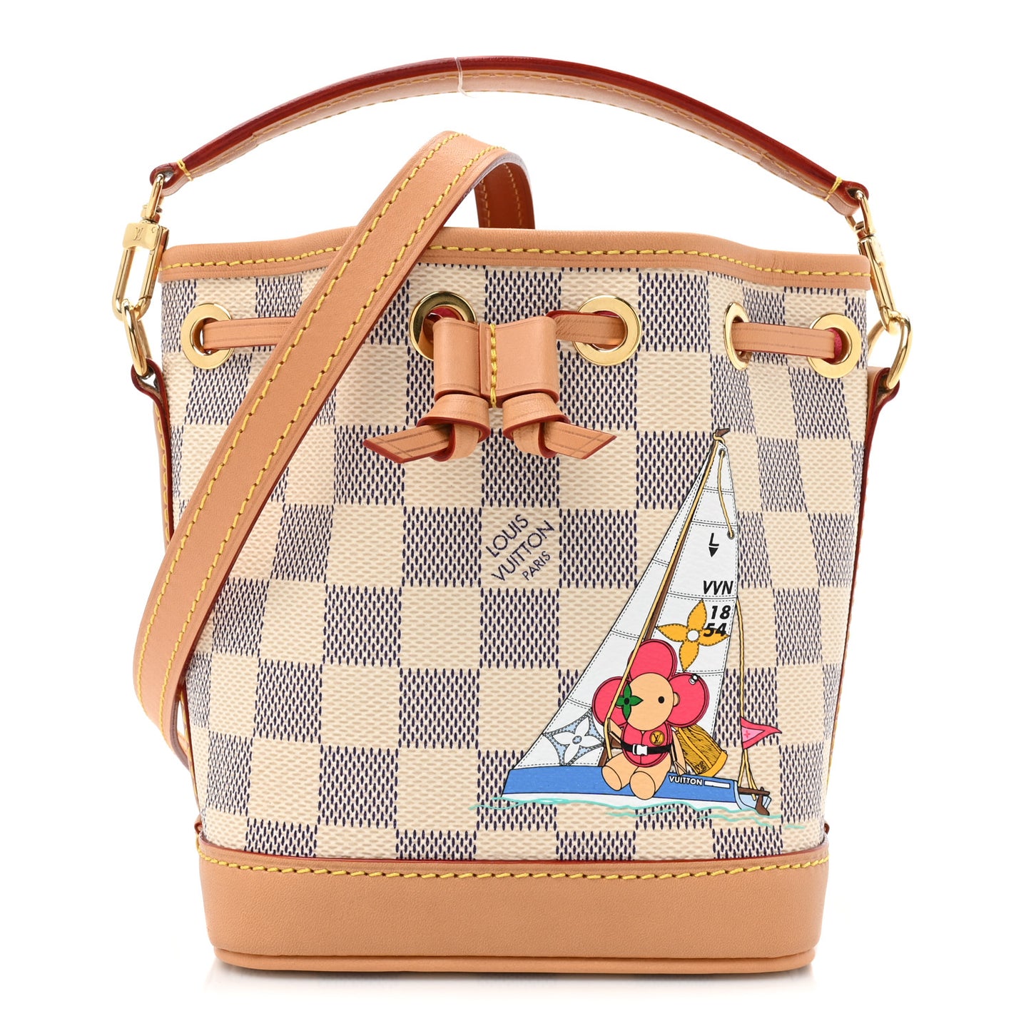 Damier Azur Vivienne Sac Nano Noe Dragon Fruit Pink