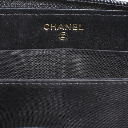 Chanel Caviar Zip Around Wallet Black 4 of 7