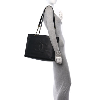 Chanel Caviar CC Shopper Tote Black 2 of 10