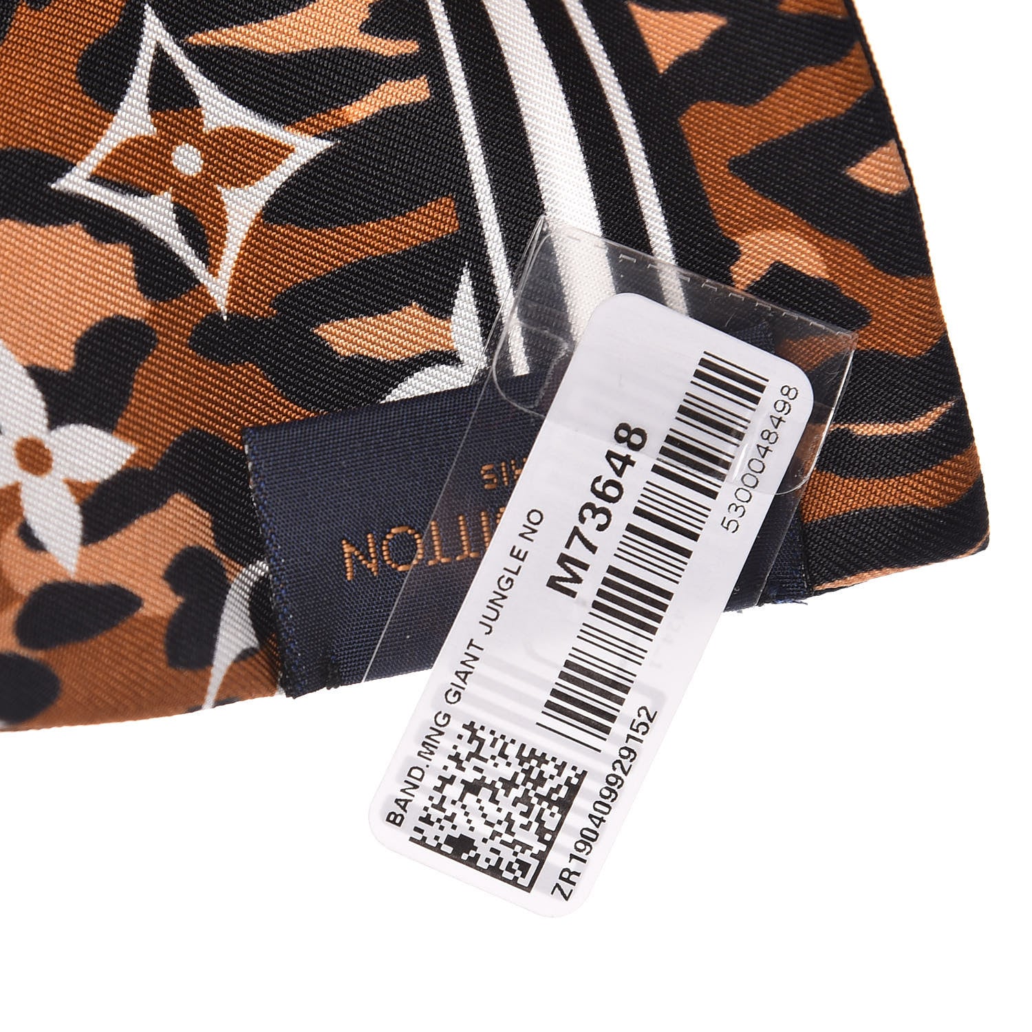 Louis Vuitton Silk Monogram Giant Jungle Bandeau Black 4 of 5