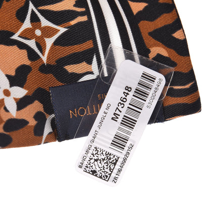 Louis Vuitton Silk Monogram Giant Jungle Bandeau Black 4 of 5