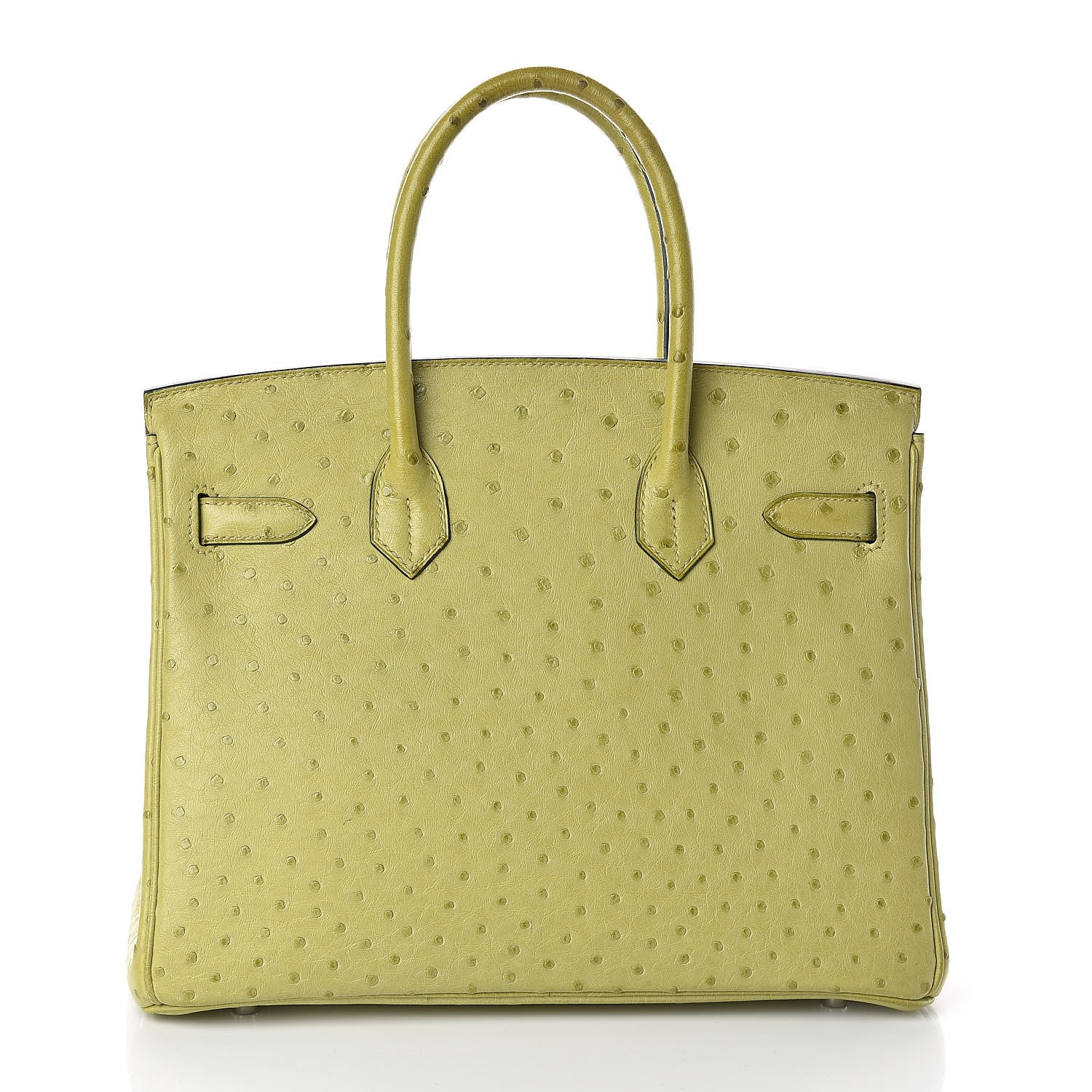 Hermes Ostrich Birkin 30 Vert Anis 4 of 29