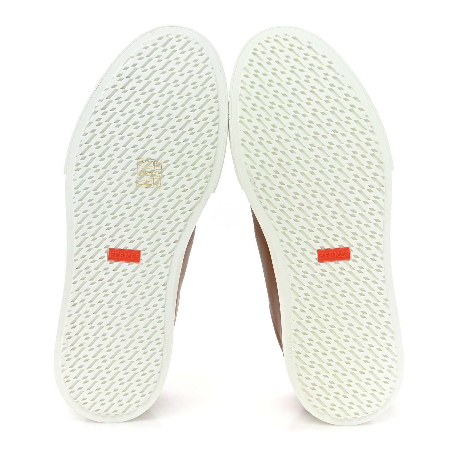 Hermes Calfskin Mens Day Sneakers 44 Naturel 6 of 10