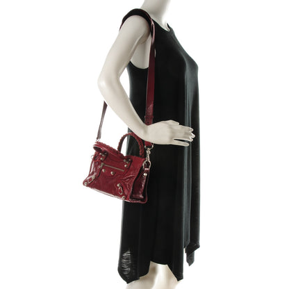 Balenciaga Agneau Giant 12 Silver Hardware Mini City Rouge Cerise 2 of 7