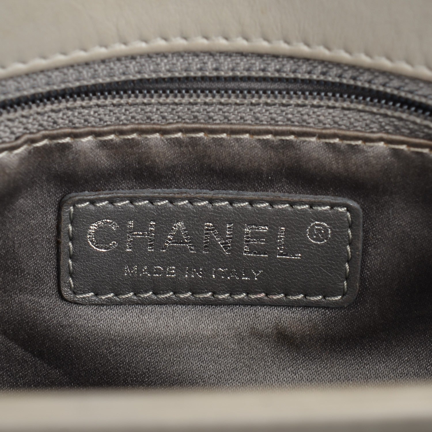 Chanel Lambskin Quilted 3 Maxi Flap Bag Grey 7 of 9